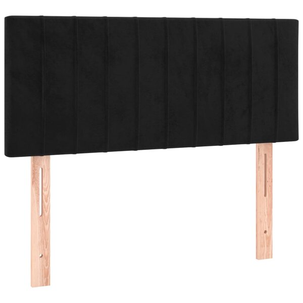 vidaXL Tête de lit Noir 80x5x78/88 cm Velours