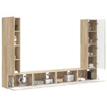 vidaXL Ensemble meuble TV 8 Pièces Chêne Sonoma Bois d'ingénierie