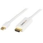 Startech.com câble adaptateur mini displayport vers hdmi de 2 m - m/m - 4k - blanc