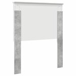 vidaXL Tête de lit avec tête de lit Gris béton 80 cm Bois d'ingénierie