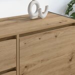 vidaXL Meuble TV Chêne artisan 100 x 36 x 49.5 cm Bois d'ingénierie