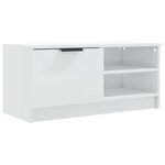 vidaXL Meubles TV 2 Pièces Blanc brillant 80x35x36 5 cm Bois d'ingénierie