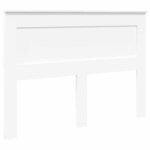 vidaXL Tête de lit avec tête de lit Blanc 150 cm Bois d'ingénierie