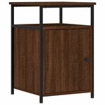 vidaXL Tables de chevet 2Pièces Chêne marron 40x42x60cm Bois d'ingénierie