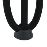 vidaXL Pieds en épingle à cheveux pour consoles  lot de 4  noir  72 cm  acier massif