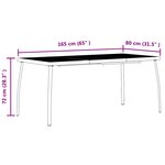 vidaXL Ensemble de meubles d'extérieur 5 Pièces Anthracite Fer et Acier