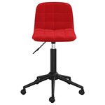 vidaXL Chaises à manger pivotantes lot de 2 rouge bordeaux velours