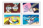Carnet - Bonne année toute l'année - 12 timbres autocollants