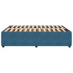 vidaXL Cadre de lit sans matelas bleu 140x200 cm velours
