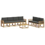 vidaXL Ensemble de canapés d'extérieur 7 Pièces