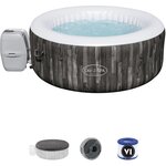 Spa gonflable rond lay-z-spa bahamas airjet motif bois 2 a 4 personnes  180 x 66 cm