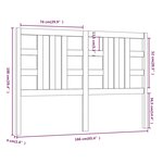 vidaXL Tête de lit 166x4x100 cm Bois massif de pin
