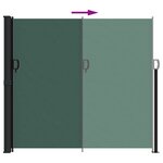 vidaXL Auvent latéral rétractable vert foncé 180x500 cm
