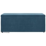 vidaXL Tabouret Bleu 101 x 41 x 40 cm Velours et Bois Composite
