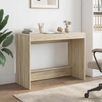 vidaXL Bureau de lit Chêne Sonoma Bois d'ingénierie 100 x 45 x 75 cm