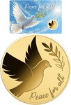 Pièce de monnaie en Or 1000 Francs g 0.031 (1/1000 oz) Millésime  PEACE DOVE 1/1000