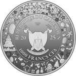 Pièce de monnaie en Argent 1000 Francs g 31.1 (1 oz) Millésime 2025 Precious Family Moments NEW YEAR (PRÉCOMMANDE)