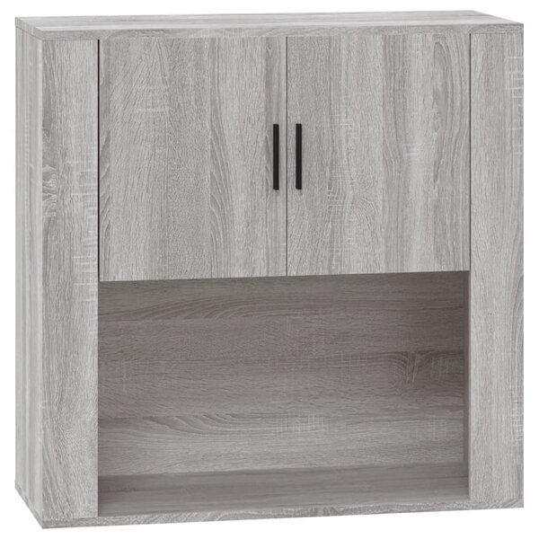 vidaXL Armoire murale Sonoma gris 80x33x80 cm Bois d'ingénierie