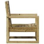 vidaXL Chaise de jardin 57 5x63x76 cm bois de pin imprégné