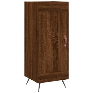 vidaXL Buffet Chêne marron 34 5x34x90 cm Bois d'ingénierie