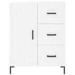vidaXL Buffet blanc 69 5x34x90 cm bois d'ingénierie