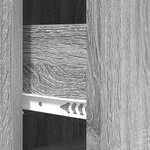 vidaXL Armoire à tiroirs Sonoma gris 33 x 34 5 x 87 cm