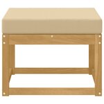 vidaXL Hocker d'extérieur Bois d'Acacia Massif Blanc