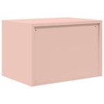 vidaXL Armoire de rangement Rose 60 x 40 x 40 cm Acier