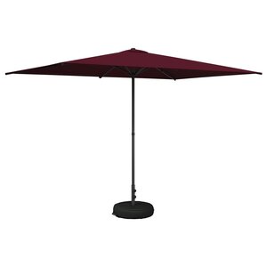 vidaXL Parasol de jardin avec base 200 x 300 cm Polyester