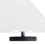 vidaXL Pied de table basse en forme d'araignée  blanc  98 x 58 x (42-43) cm  acier