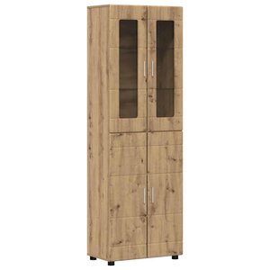 vidaXL Haut Armoire avec porte FLORIN Chêne artisanal 60 x 35 x 182 cm