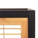 vidaXL Banc de jardin avec coussins 136 cm Bois d'acacia Gris foncé