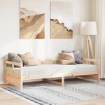 vidaXL Lit de jour avec matelas 80x200 cm bois de pin massif