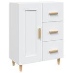 vidaXL Buffet Blanc 69 5x34x90 cm Bois d'ingénierie