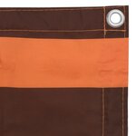 vidaXL Écran de balcon Orange et marron 120x300 cm Tissu Oxford