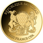 Monnaie WONDER WORLD OF LADYBIRDS Set 10x1/1000 Oz Or 3000 Francs Chad (PRÉCOMMANDE)