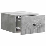 vidaXL Cabinet de chevet mural 2 Pièces Gris béton 33 x 34 5 x 20 cm