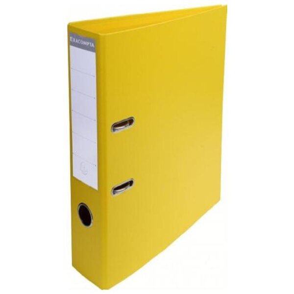 Classeur à levier PVC A4 dos de 70mm. - Jaune EXACOMPTA