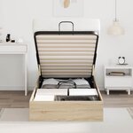 vidaXL Cadre de lit ottoman Chêne Sonoma 203 x 80 5 x 25 cm