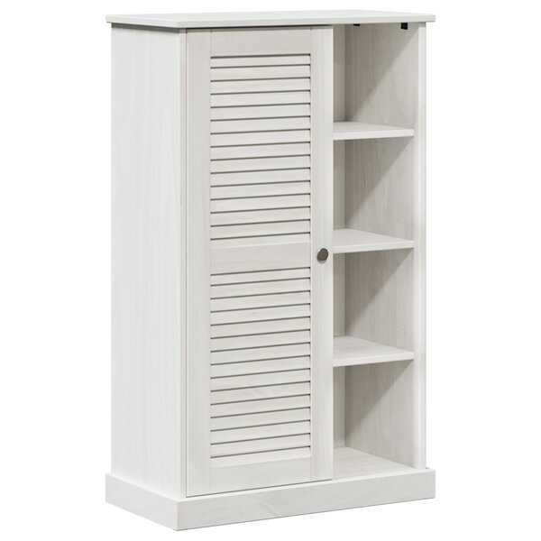 vidaXL Cabinet de salle de bain avec stockage Blanc 68 x 34 x 110 cm
