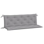 vidaXL Coussins de banc de jardin 2 Pièces gris 150x50x7 cm tissu Oxford