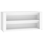 vidaXL Étagère à chaussures Blanc 100x35x45 cm Bois d'ingénierie