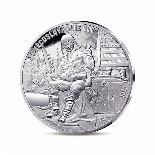 80 ans du V-E DAY Monnaie de 10€ Argent - Soldat Américain