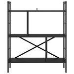 vidaXL Étagère Chêne noir 75 x 30 x 91 cm Bois d'ingénierie