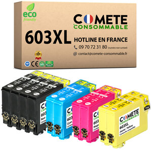 603XL - 10 cartouches compatibles pour Epson 603 XL - COMETE
