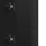 vidaXL Buffet haut noir 60x35x180 cm bois d’ingénierie