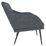 Banc banquette 110 x 76 x 80 cm velours gris foncé 02_0010514