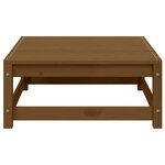 vidaXL Repose-pied de jardin 70x70x30cm marron miel bois de pin solide