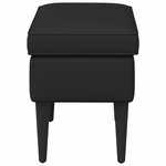 vidaXL Pouf Noir 55 x 35 x 41 cm Tissu