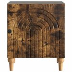 vidaXL Cabinet de chevet 2 Pièces Chêne fumé 43 x 34 5 x 50 cm